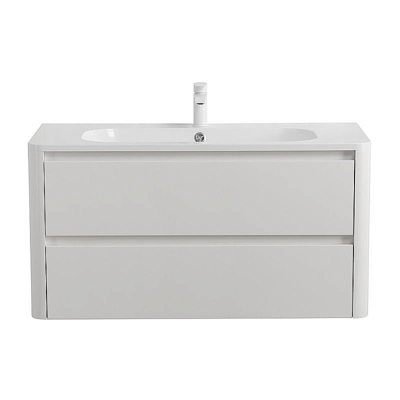 Тумба с раковиной Cezares RELAX 100 Bianco Lucido для ванной в интернет-магазине Sanbest