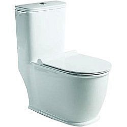 Унитаз моноблок SantiLine SL-5019 безободковый, с крышкой микролифт купить в интернет-магазине Sanbest