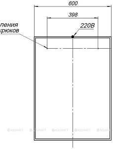 Зеркало Aquanet Nova Lite 60 белый в ванную от интернет-магазине сантехники Sanbest