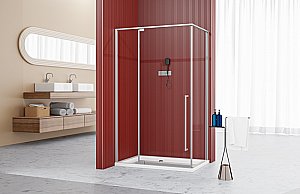 Душевой уголок Esbano ESA-128PS-C ESOGA128PSC 120х80 стекло прозрачное/профиль хром купить в интернет-магазине Sanbest