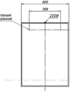 Зеркало Aquanet Nova Lite 60 белый в ванную от интернет-магазине сантехники Sanbest