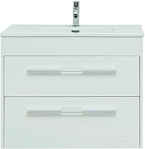 Тумба с раковиной Aquanet Августа 277508 80 белый для ванной в интернет-магазине Sanbest