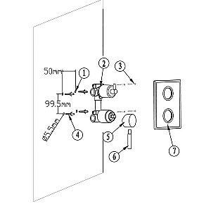 Душевая система RGW Shower Panels SP-6143-01 50140801-01 хром купить в интернет-магазине сантехники Sanbest