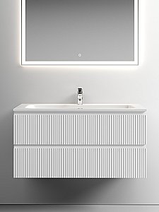Тумба с раковиной Sancos SNOB T SNT100W 100 Bianco для ванной в интернет-магазине Sanbest