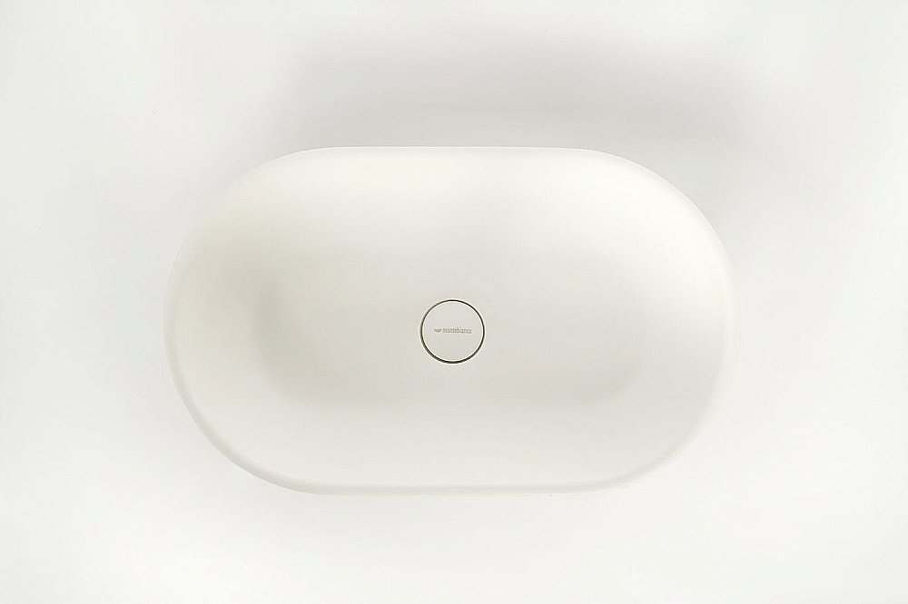 Раковина накладная Montebianco CONCA 20142 белая матовая купить в интернет-магазине Sanbest