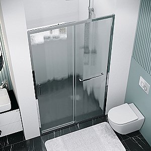 Душевая дверь Grossman Style 130 100.K33.05.130.10.02 стекло шиншилла/профиль хром купить в интернет-магазине Sanbest