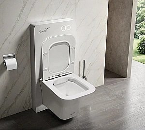 Модуль - инсталляция CeruttiSpa G111W белое стекло купить в интернет-магазине сантехники Sanbest