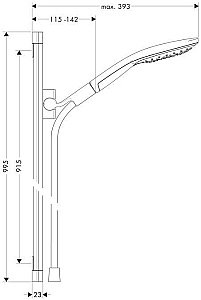 Душевой гарнитур Hansgrohe Raindance 26626400 купить в интернет-магазине сантехники Sanbest