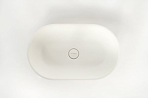 Раковина накладная Montebianco CONCA 20142 белая матовая купить в интернет-магазине Sanbest