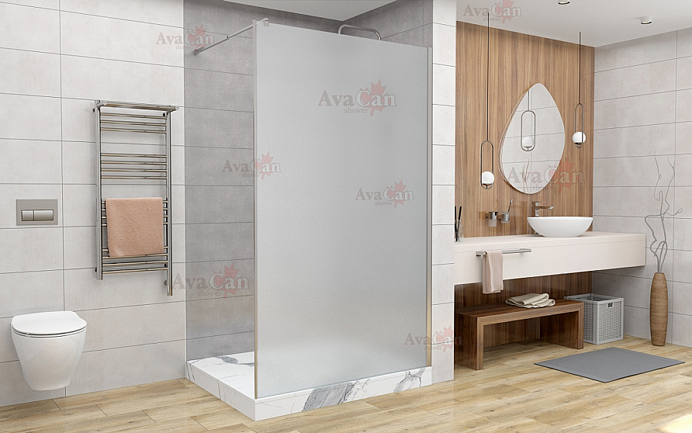 Душевое ограждение AvaCan MC110 MT профиль хром/стекло матовое купить в интернет-магазине Sanbest