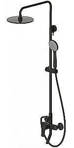 Душевая система Bravat Rhein F6429564BW-A-ENG черная купить в интернет-магазине сантехники Sanbest