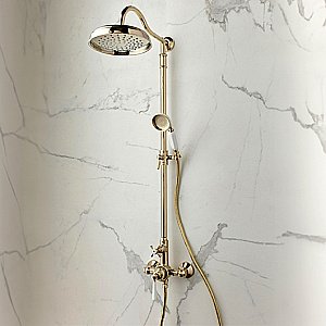 Душевая система Jacob Delafon CLEO 1889 E24311-BGG глянцевое золото купить в интернет-магазине сантехники Sanbest