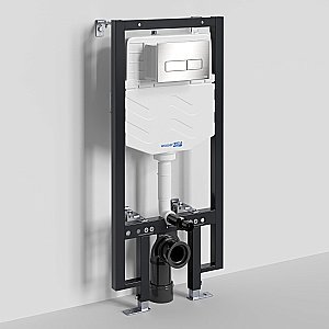 Инсталляция для унитаза WasserKraft Vils 56TLT.010.ME.BN03 с кнопкой никель купить в интернет-магазине сантехники Sanbest