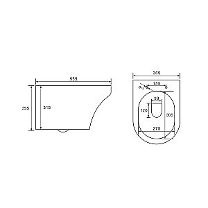 Унитаз подвесной Vincea EDGE-M VT1-37 безободковый, с крышкой микролифт, белый купить в интернет-магазине Sanbest