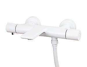 Смеситель для ванны Kaiser Serio 05322-4 белый матовый купить в интернет-магазине сантехники Sanbest