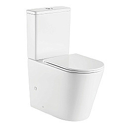Унитаз напольный Azario Vetro AZ-2149-UQ1 белый, безободковый, с бачком, с крышкой микролифт купить в интернет-магазине Sanbest
