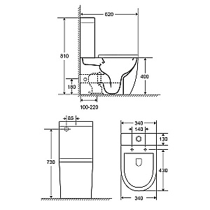 Инсталляция для унитаза Azario AZ-8010-1000 купить в интернет-магазине сантехники Sanbest