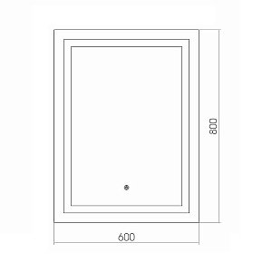 Зеркало Azario Рига 60х80 с подогревом в ванную от интернет-магазине сантехники Sanbest