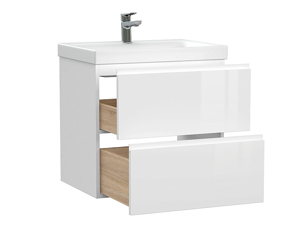 Мебель для ванной Cersanit Moduo 60 белая для ванной в интернет-магазине Sanbest