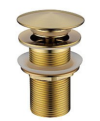 Донный клапан Boheme 612-MG матовое золото купить в интернет-магазине сантехники Sanbest
