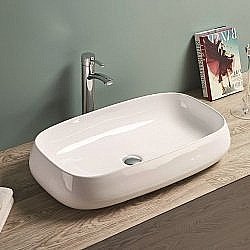 Раковина накладная Art&Max 71,5 AM-78101 белая купить в интернет-магазине Sanbest