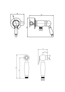 Гигиенический душ Veragio SALENTO 30642 хром купить в интернет-магазине сантехники Sanbest