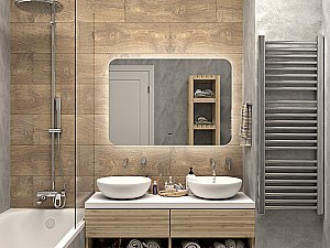 Зеркало Misty Адхил 100 АДХ-02-100/70-14 в ванную от интернет-магазине сантехники Sanbest