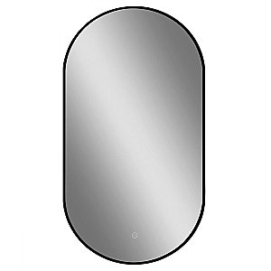 Зеркало Art&Max TORINO AM-Tor-500-900-DS-F-Nero в ванную от интернет-магазине сантехники Sanbest