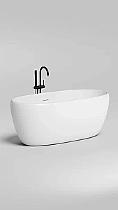 Ванна Salini LUCE S-stone 100122M 150x75 белая купить в интернет-магазине Sanbest