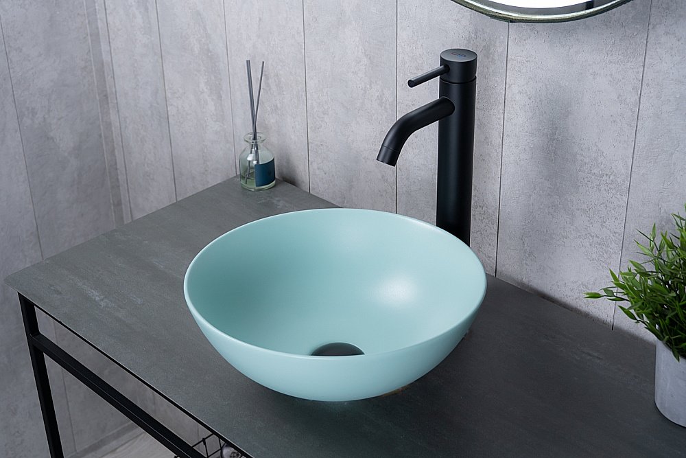 Раковина накладная Gid 9081tifm тиффани матовый купить в интернет-магазине Sanbest