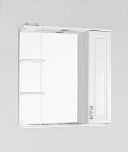 Зеркало со шкафом Style Line Олеандр-2 75/С ЛС-00000051 белый в ванную от интернет-магазине сантехники Sanbest