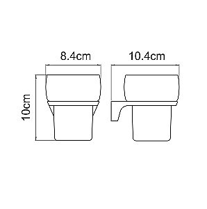 Стакан WasserKRAFT Aisch K-5928 купить в интернет-магазине сантехники Sanbest