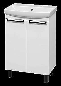 Тумба с раковиной Misty Клермонт - 60 Э-Кле01060-012 белая для ванной в интернет-магазине Sanbest