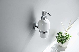 Диспенсер Aquatek Бетта AQ4605CR керамика/хром купить в интернет-магазине сантехники Sanbest