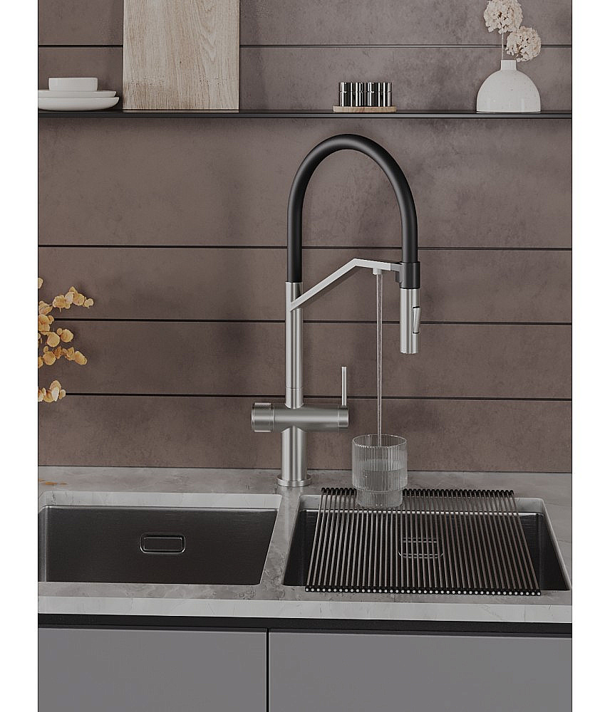 Смеситель для кухни Agger Elegant A3241422 сатин матовый купить в интернет-магазине сантехники Sanbest