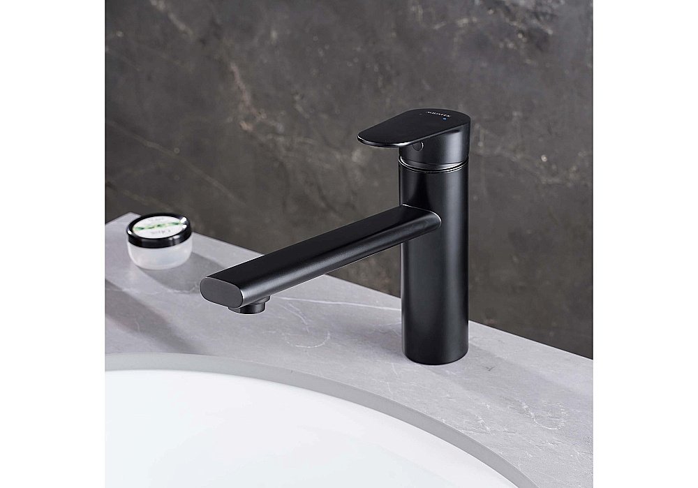 Смеситель для кухни Aquatek Ника AQ1880MB черный матовый купить в интернет-магазине сантехники Sanbest