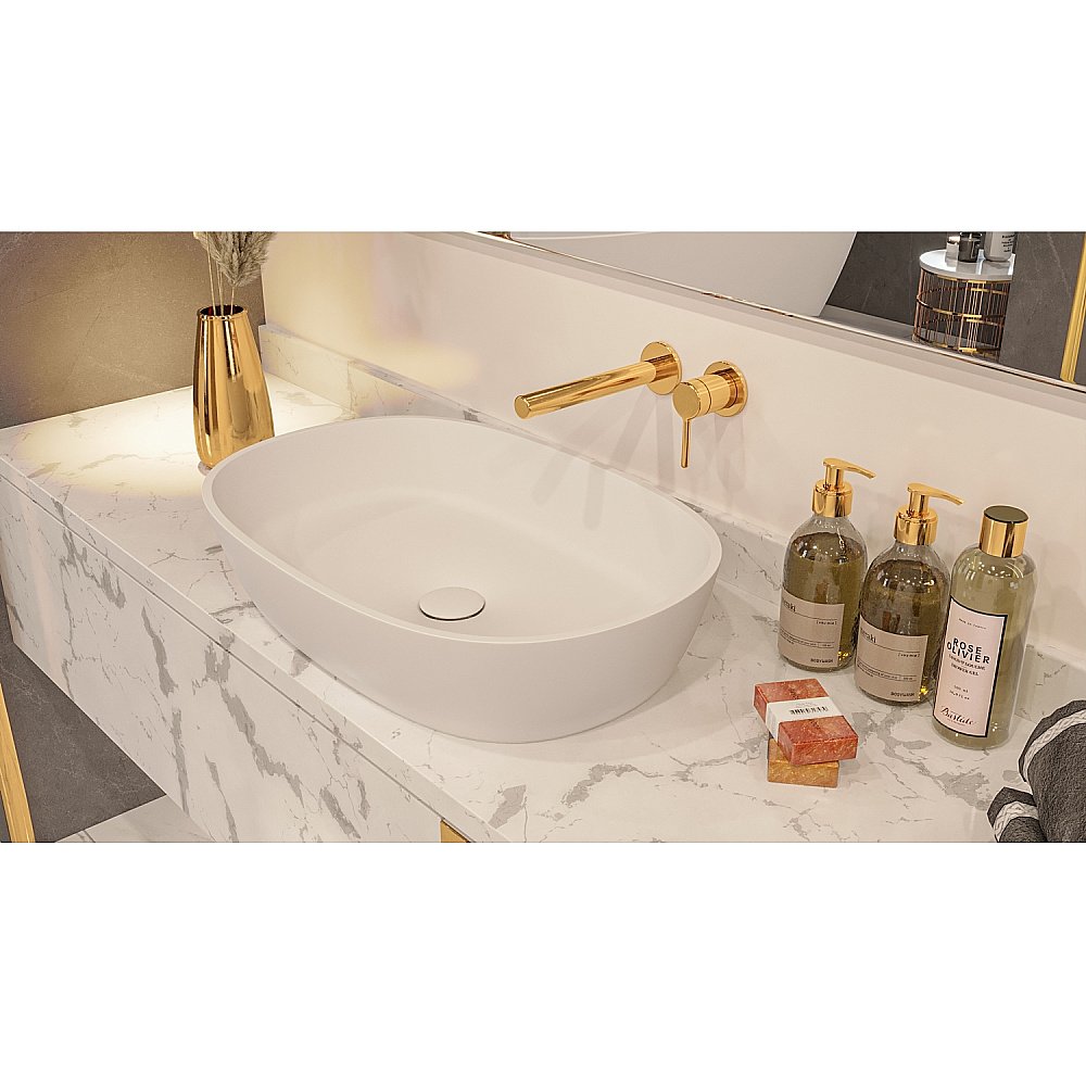 Раковина накладная WhiteCross OPAL 56 0709.056038.200 белая матовая купить в интернет-магазине Sanbest