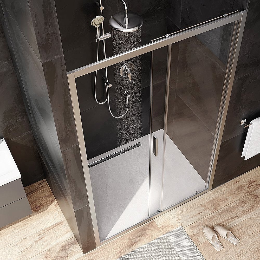 Душевая дверь AM.PM GEM W90G 120 прозрачная/хром матовый купить в интернет-магазине Sanbest