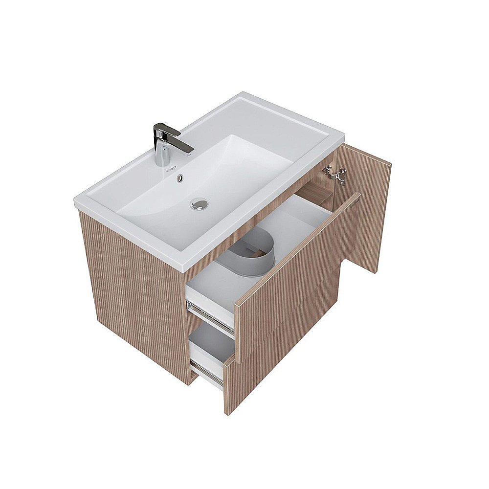 Тумба с раковиной Grossman Юнит 80 кадена вуд для ванной в интернет-магазине Sanbest