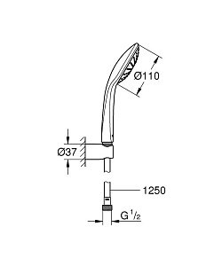 Душевая гарнитура Grohe Euphoria 27354000 купить в интернет-магазине сантехники Sanbest