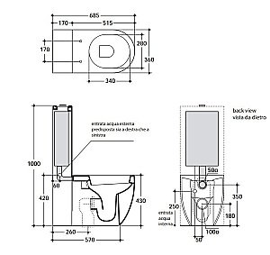Унитаз напольный Kerasan Flo 3116 с бачком 2481K1 Белый купить в интернет-магазине Sanbest