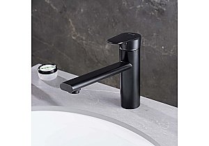 Смеситель для кухни Aquatek Ника AQ1880MB черный матовый купить в интернет-магазине сантехники Sanbest