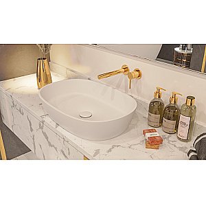 Раковина накладная WhiteCross OPAL 56 0709.056038.200 белая матовая купить в интернет-магазине Sanbest