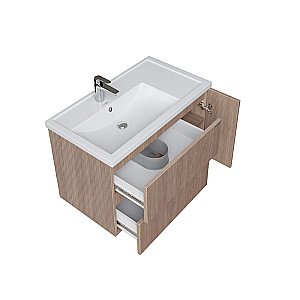 Тумба с раковиной Grossman Юнит 80 кадена вуд для ванной в интернет-магазине Sanbest