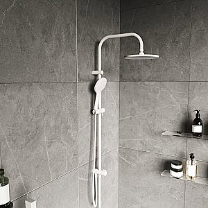 Душевая система Damixa Origin Bit DX977700200 белая матовая купить в интернет-магазине сантехники Sanbest