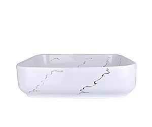 Раковина накладная Bronze de Luxe Lacio 51 1073M белая купить в интернет-магазине Sanbest