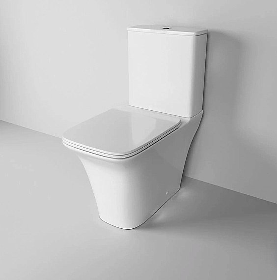 Унитаз-компакт Grossman Galaxy GR-4470S безободковый, с крышкой микролифт, с бачком, белый купить в интернет-магазине Sanbest