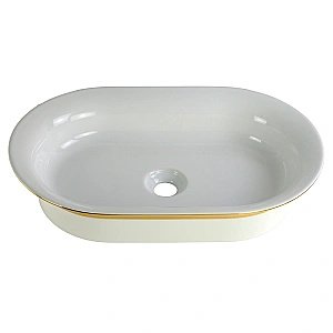 Раковина накладная Migliore MONACO 32078 белая/декор золото купить в интернет-магазине Sanbest