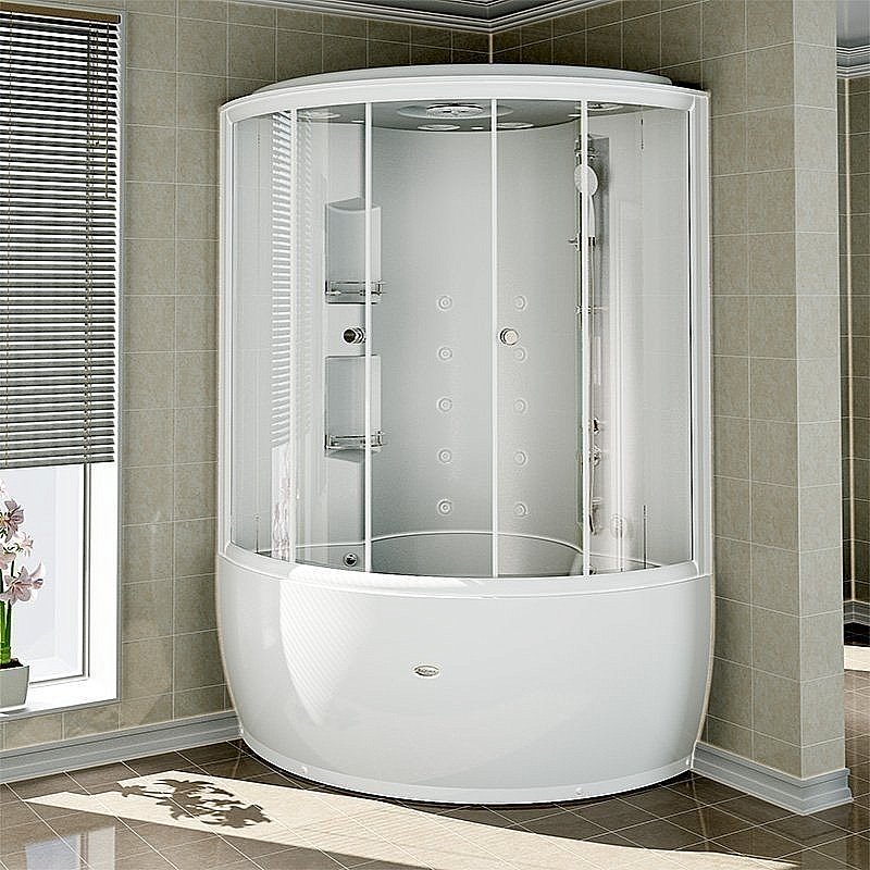 Душевой бокс Радомир Лаура 128х128 стекло прозрачное купить в интернет-магазине Sanbest