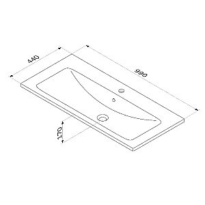 Тумба с раковиной AM.PM X-Joy 100 подвесная белая для ванной в интернет-магазине Sanbest